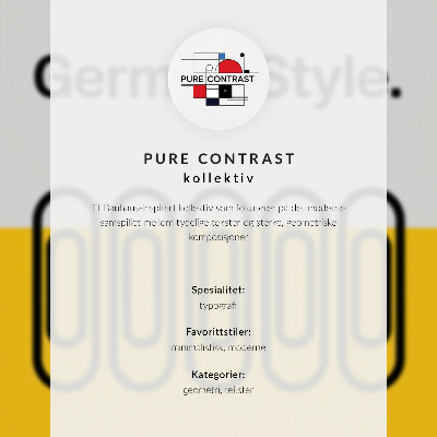 Art print The Bauhaus style is dominated by geometric simplicity
