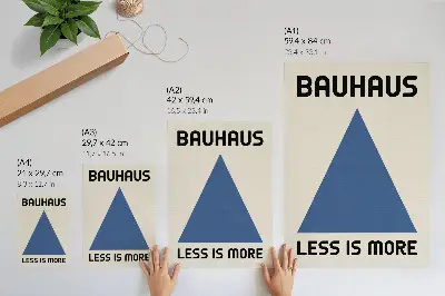 Bauhaus geometric art print featuring a design dominated by geometric simplicity