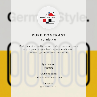 Art print The Bauhaus style is dominated by geometric simplicity