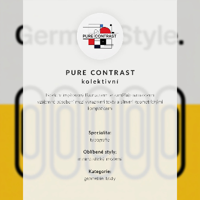 Art print The Bauhaus style is dominated by geometric simplicity