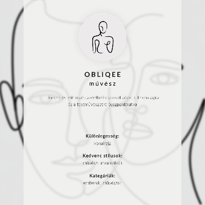 Poster Minimalist woman outline composition elegance