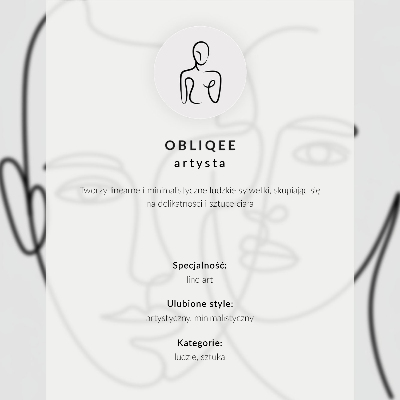 Poster Minimalist woman outline composition elegance