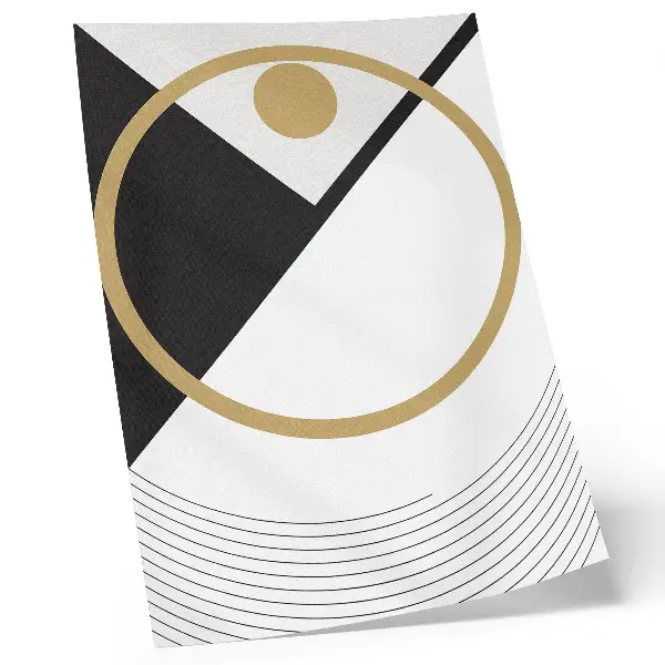 Premium wall art geometric pattern in contrasting modern colors