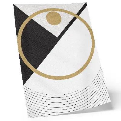 Premium wall art geometric pattern in contrasting modern colors