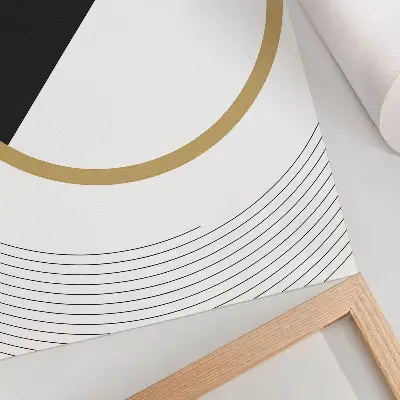 Premium wall art geometric pattern in contrasting modern colors