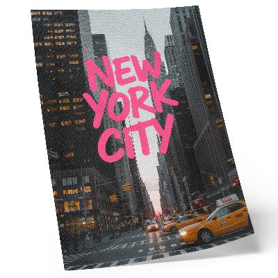 Poster Skyscrapers modernity pink accent