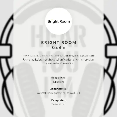 Headphones Poster with a strong contrast modern slogan design