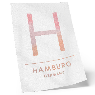 Poster Minimalist letter H modern details pastel shades