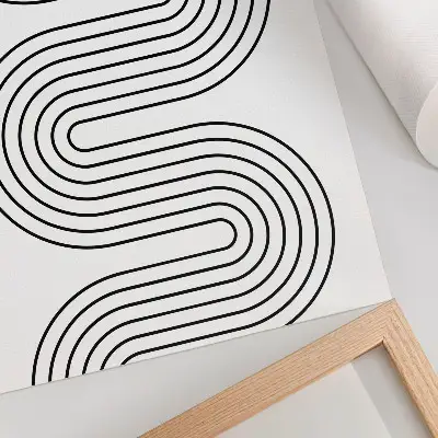 Abstract modern contrasting lines poster abstract modern contrasting lines wall art print