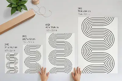 Abstract modern contrasting lines poster abstract modern contrasting lines wall art print