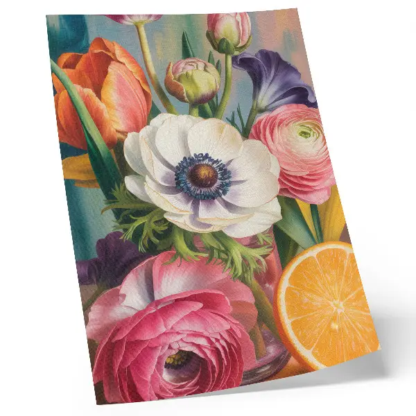 Flowers full of life and color poster poster