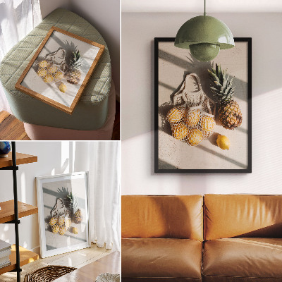 Art print Natural products on a light background