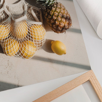 Art print Natural products on a light background