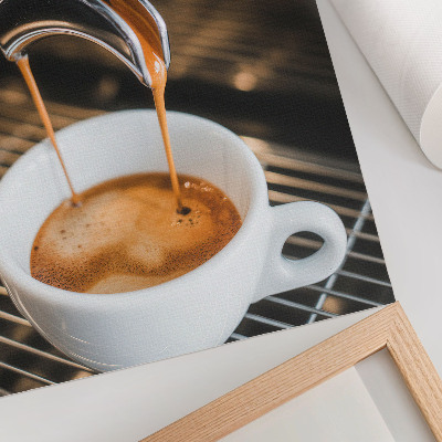 Decorative poster Expressive drink white cup modernity