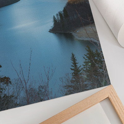 Poster Majestic mountains, lake, sun, harmony of nature