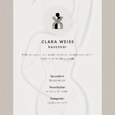 Premium wall art Delicate silhouette of a rabbit with a thin line