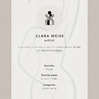 Premium wall art Delicate silhouette of a rabbit with a thin line