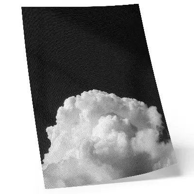 Premium wall art clouds on a black background