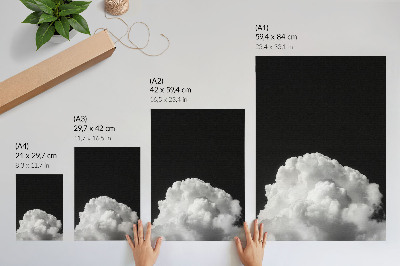 Premium wall art Clouds on a black background without unnecessary details
