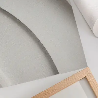 Premium wall art minimalist composition with white curves