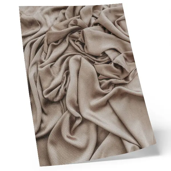 Art print beige material with delicate folds and a cozy atmosphere