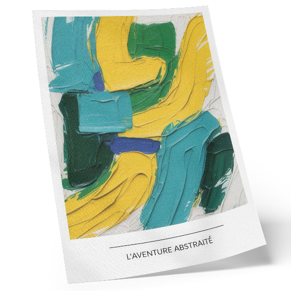 Poster Energetic colors, dynamic abstraction