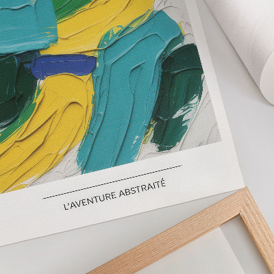 Poster Energetic colors, dynamic abstraction