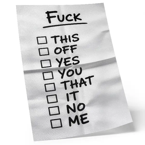 Art print with black text on a white background