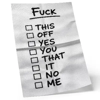 Art print with black text on a white background