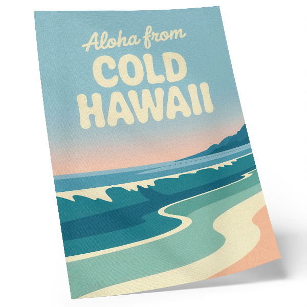 Art print Modern typography natural landscape beaches