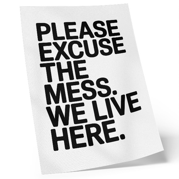 Premium wall art Humorous text, minimalist style, contrast