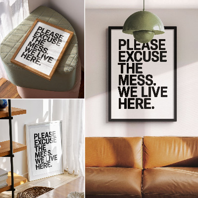 Premium wall art Humorous text, minimalist style, contrast