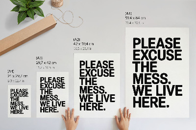 Premium wall art Humorous text, minimalist style, contrast