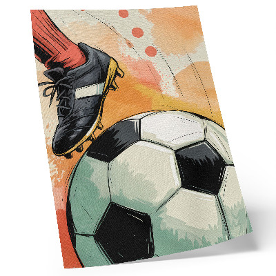 Decorative poster with a sporty accent in dynamic colors