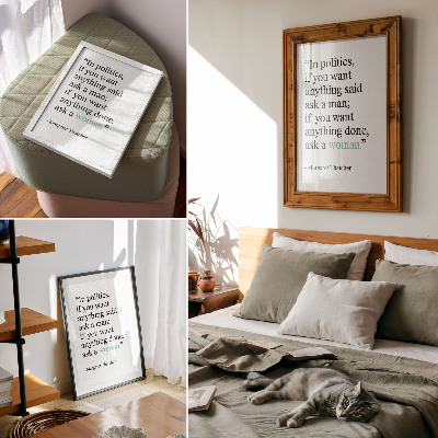 Decorative poster Minimalist quote motivating simplicity inspiration