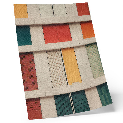 Decorative poster with a colorful symmetrical modern panels design