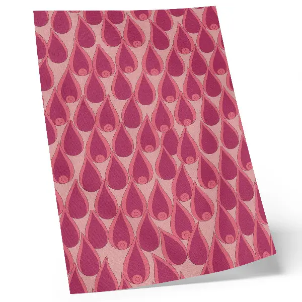Art print pink drops repeat dynamic pattern design