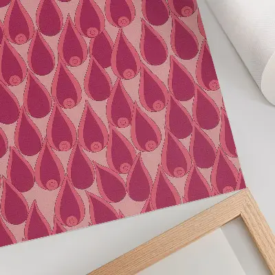 Art print pink drops repeat dynamic pattern design