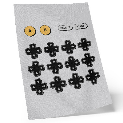 Premium wall art minimalist retro game controller design