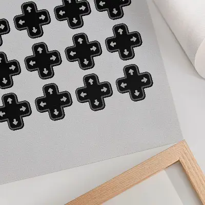 Premium wall art minimalist retro game controller design