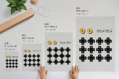 Premium wall art minimalist retro game controller design