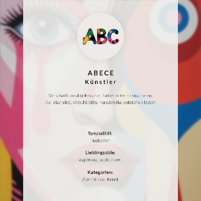 Art print Trophy silhouette bright colors dynamics