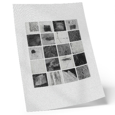 Geometric wall art black and white abstract design