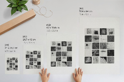 Premium wall art Black and white geometric patterns in an artistic form