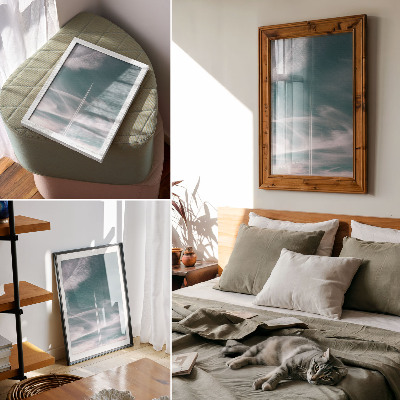 Premium wall art Blue sky streak freedom inspiration