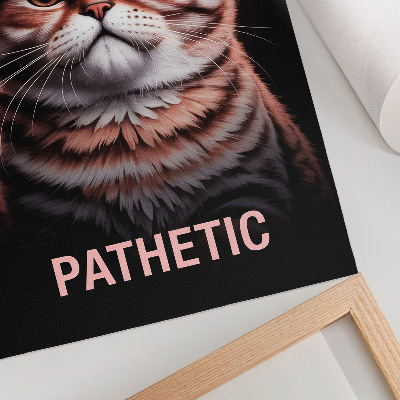 Poster Portrait of a cat with distinct fur and a deep gaze