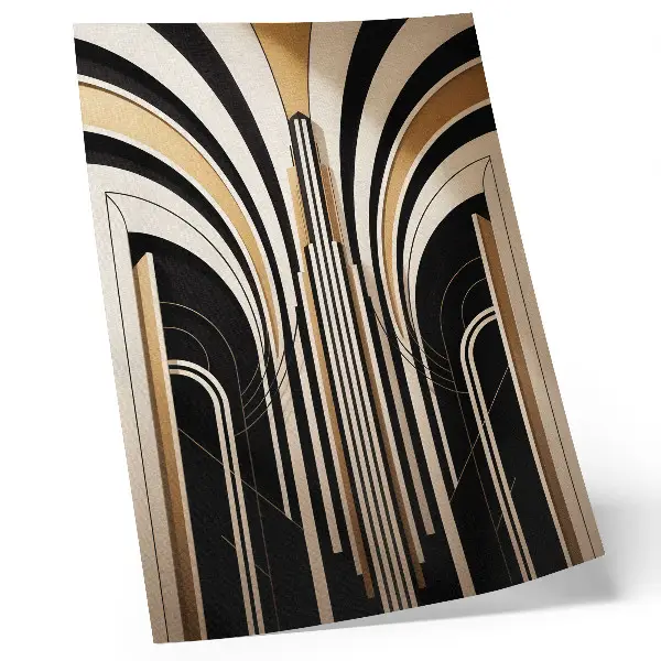 Modern Arches Art Deco Wall Art elegant contrast design