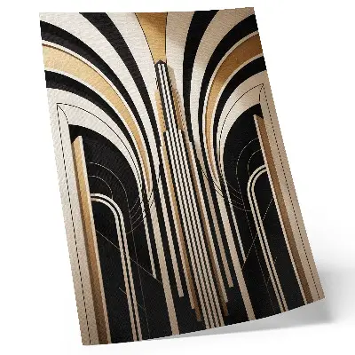 Modern Arches Art Deco Wall Art elegant contrast design