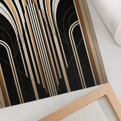 Modern Arches Art Deco Wall Art elegant contrast design