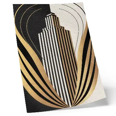 Decorative poster featuring architecture lines of elegance and modernity